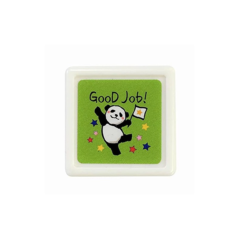 Kodomo no Kao Panda Mini Penetrating Stamp GoodJob (Green) 0543-021