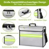 Fireproof Box (6500°F), Fireproof Wallet with Lock, 10 Layers of