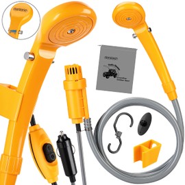 Portable shower system - 12V electrical pump - Camping - Car washing- Outdoor dog cleaning