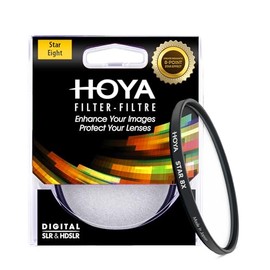Hoya Star 8X Screw-in Camera Star Filter – 55mm Lens Filter Creates 8-Beam Light Effect – Multi-Coated & Slim Frame Cross Effect for DSLR & Mirrorless Cameras – Night & Creative Photography