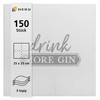 150 cocktail napkins, 3-ply, 25 x 25 cm, drink more
