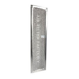 Air Filter Factory 4 x 12 x 0.09 Inches Downdraft Range Hood Aluminum Mesh Grease 12-Layer Vent Filter 2-Pack