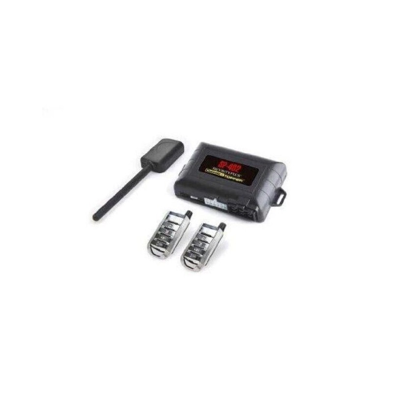 Crimestopper SP-402 1-Way Car Alarm & Remote Start System w/