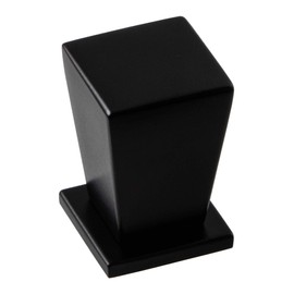 Gedotec Furniture Handle Metal Door Knob Square Furniture Knob Black Matt for Drawers – LENA | Handle 15 x 20 mm | Dresser Knob for Cabinet Doors | 1 Piece - Design Furniture Knob for Kitchen Cabinets