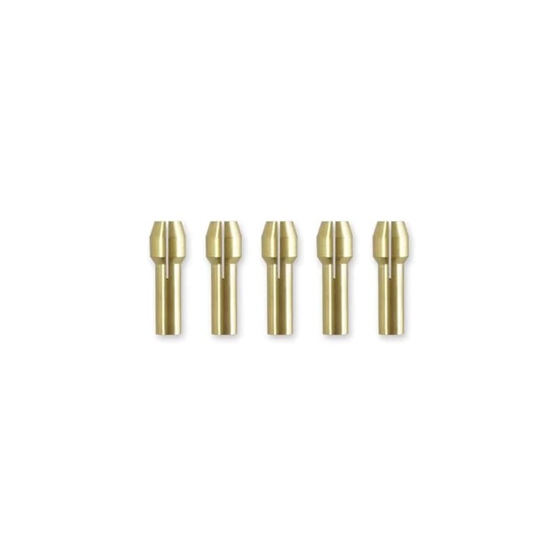 2460-20 M12 Rotary Tool Collets -5Pcs Brass Collets Grinding Machine