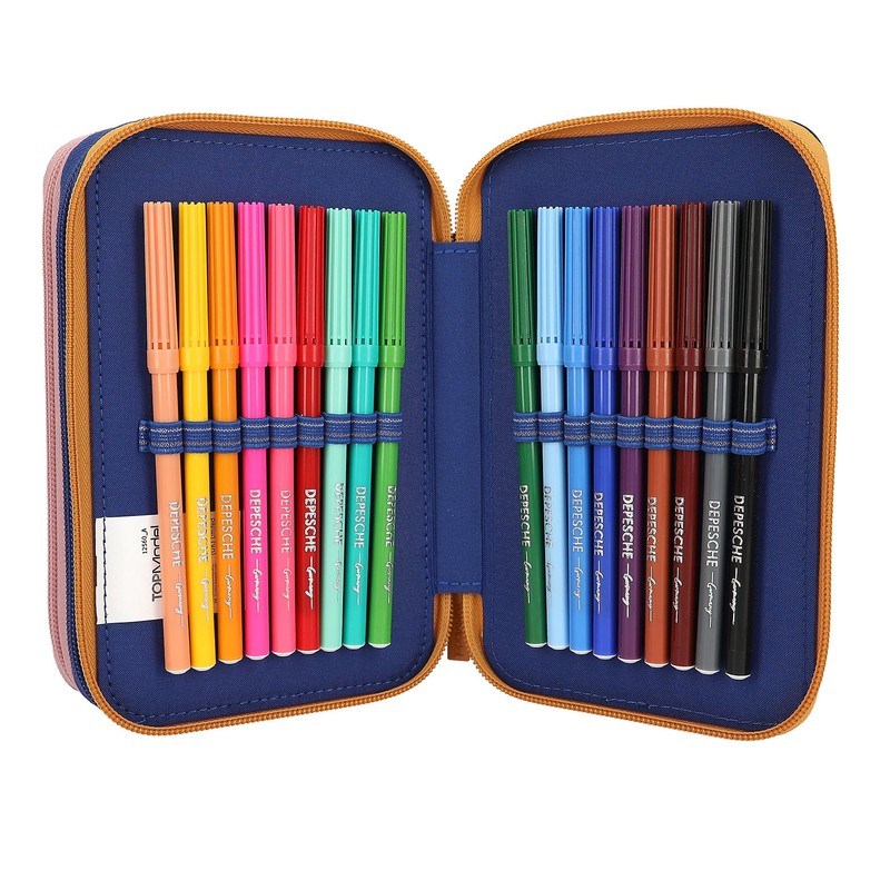 Depesche 12560 TOPModel City Girls Filled 3-Compartment Pencil Case Printed