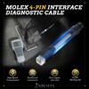 EXOEMTS 4-Pin Diagnostic Cable Adapter for Club Car Golf Cart,