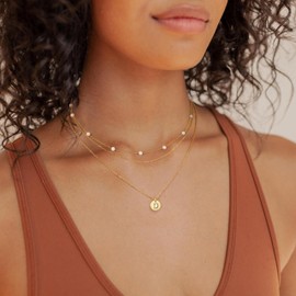 Turandoss Mom Christmas Gifts - Mothers Day Gifts for Mom, Mom Gifts From Daughter, Mom Birthday Gifts, New Mom Gifts, Grandma Gifts, Layered Gold Initial D Necklaces for Women, Gold Jewelry