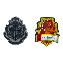 Anime Shoe Charms for Crocs | Trendy Designer Shoe Charm Gifts for Kids, Boys, Girls | Magic Witch Wizard Charms (Harry Gryff House)