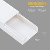 Cable Shield On-Wall Cord Concealer Covers - 12, 25” Raceways