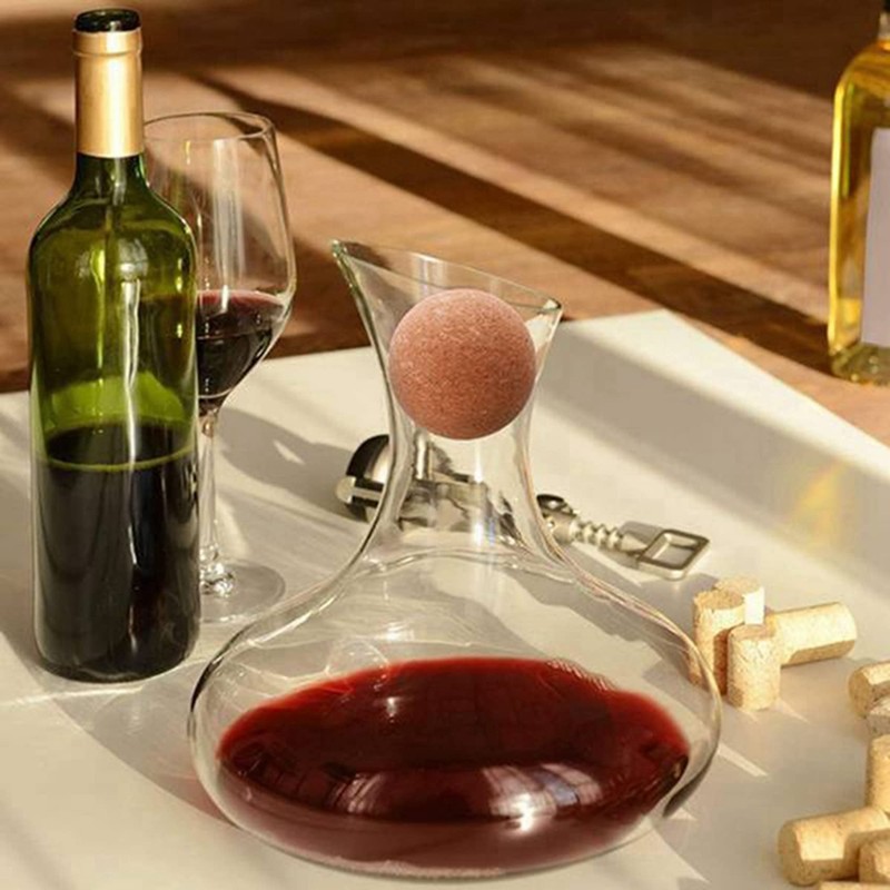Veulrn 4 Pieces Wine Cork Ball Stopper Wine Cork Stopper