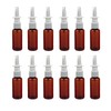 SYBL 12Pcs Empty Amber Plastic Fine Mist Sprayers Spray Bottle