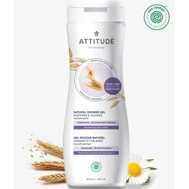 ATTITUDE Sensitive Skin, Hypoallergenic Soothing & Calming Body Wash, Chamomile, 16 Fluid Ounce