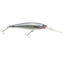 Berkley Flicker Minnow Fishing Lure, Flashy Pearl, 1/3 oz, 3 1/2in | 9cm Crankbaits, Realistic Minnow Profile, Sharp Dive Curve Gets to Fish Quickly, Equipped with Fusion19 Hook