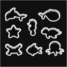 Biscuit Mould E-outstanding 1set Plastic Fondant Biscuit Cutter, Plastic Baking Mold Pastry Plunger Fondant Cupcake Topper Decorating Tools, Cookie Cutters