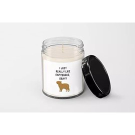 SpreadPassion Capybara Candle - Soy Wax Candle - Hand Poured Candle