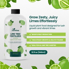 32oz Citrus Tree Fertilizer for Lime Trees Live Plants - Makes 32 Gallons of Liquid Lime Tree Fertilizer - Ideal Citrus Plant Food, Promotes Healthy Trees and Zesty Fruits for All Limes