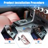 HIRUFAIT Center Console Gear Shift Panel Frame Cover Trim for