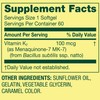 Spring Valley Vitamin K2 100mcg- 60 softgels (Pack of 1),