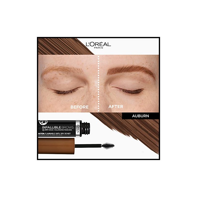 LOreal Paris Máscara De Cejas Infallible Volumizing 24H 6R Auburn