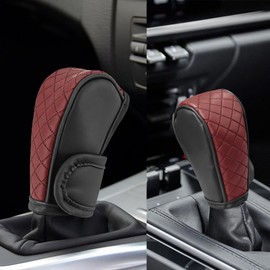 Funda de piel para palanca de cambios de coche, funda de palanca de cambios antideslizante, impermeable, protector de palanca de cambios automática, protector de palanca de cambio automático