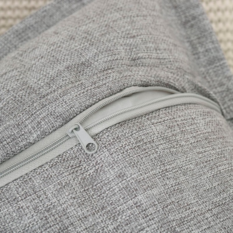 Madizz Set of 2 Linen Cushion Covers with Broad Edge