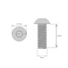 M5 (5mm x 14mm) Hex Socket Button Head Screws -