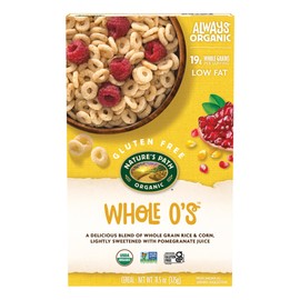 Nature's Path Organic Whole O's Cereal, 11.5 oz (Pack of 1), Crunchy Whole Grain Rings, Gluten Free