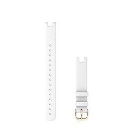 Garmin Accessory Band 14mm White Italian Leather/Light Gold Long Small