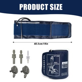 INBOLM Large Cuff Blood Pressure Monitor,Blood Pressure Monitors Large Cuff,Blood Pressure Monitors Extra Large Cuff,Extra Large Blood Pressure Cuff,22-52cm,Suitable for Adults,Includes 6 Connectors