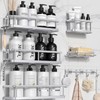YASONIC Shower Caddy, 6 Pack Large Capacity Bath Organizer with
