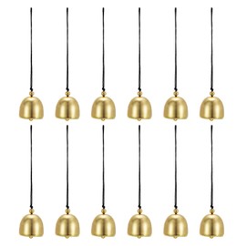 PATIKIL Wind Chimes Set of 12 Retro Outdoor Metal Chinese Wind Chimes for Outdoor Garden Camping Decoration Black