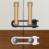 LRANFOW U-Shaped Baby Proof Cabinet Locks No Drilling Required, Adjustable
