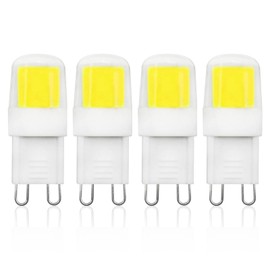 XIMNCHNI G9 LED Bulb Cool White 6000 K, 230 V G9 Socket Bulb, 2 W Replacement 10-20 W Halogen Bulb, 360 Beam Angle, Not Dimmable, Perfect for Candlesticks Living Room Dining Room, Pack of 4