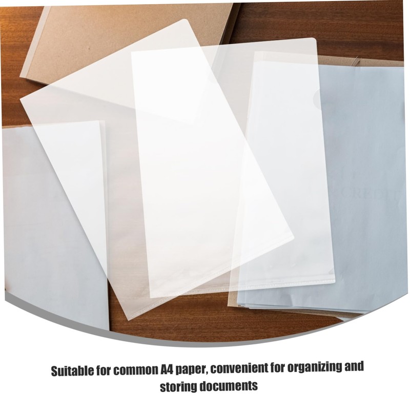 Operitacx 20pcs Paper Sleeves Sheet Protectors Bulk Binder Pockets Paper