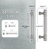 FILTA 10 Pack Brushed Nickel Cabinet Handles 3.75 Inch(96mm) Cabinet
