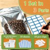 200Pcs Mylar Bags with Window 10"x14"Resealable Stand Up Mylar Bag