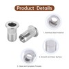 42pcs M8 Rivet Nuts, Stainless Steel, Blind Rivet Nuts, Flat