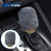 2PCS Plush Car Gear Shift Knob Cover & Handbrake Cover,