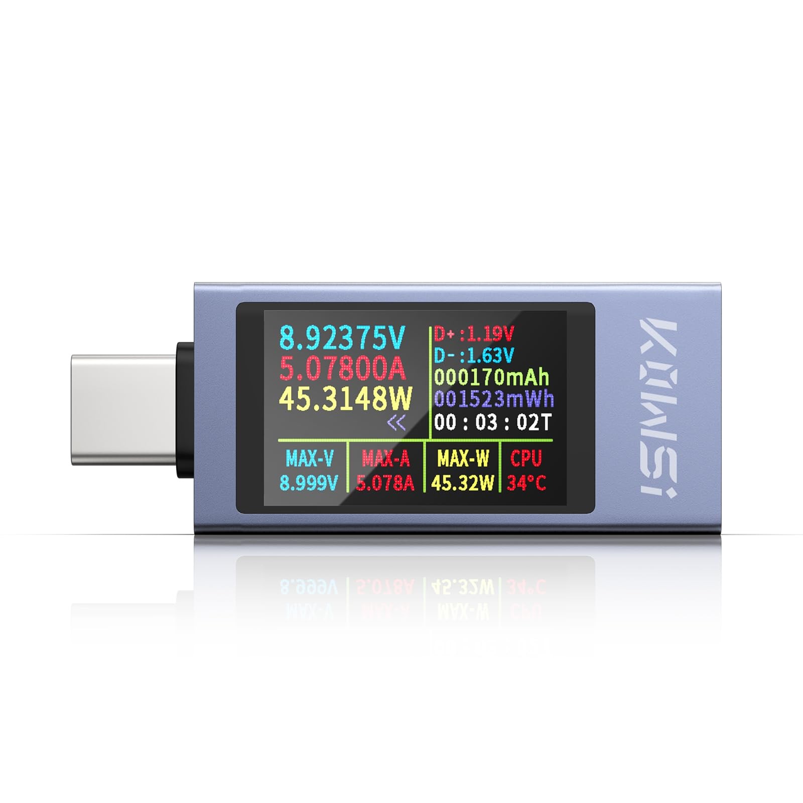 thumbnail image 2 of YEREADW USB Tester Eter Ultieter Digital, 4-30V 0-6.5A QC USB 2 of 11