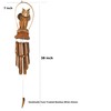 Bellaa 23394 Owl Bamboo Wind Chimes Tune Melody 38 inch