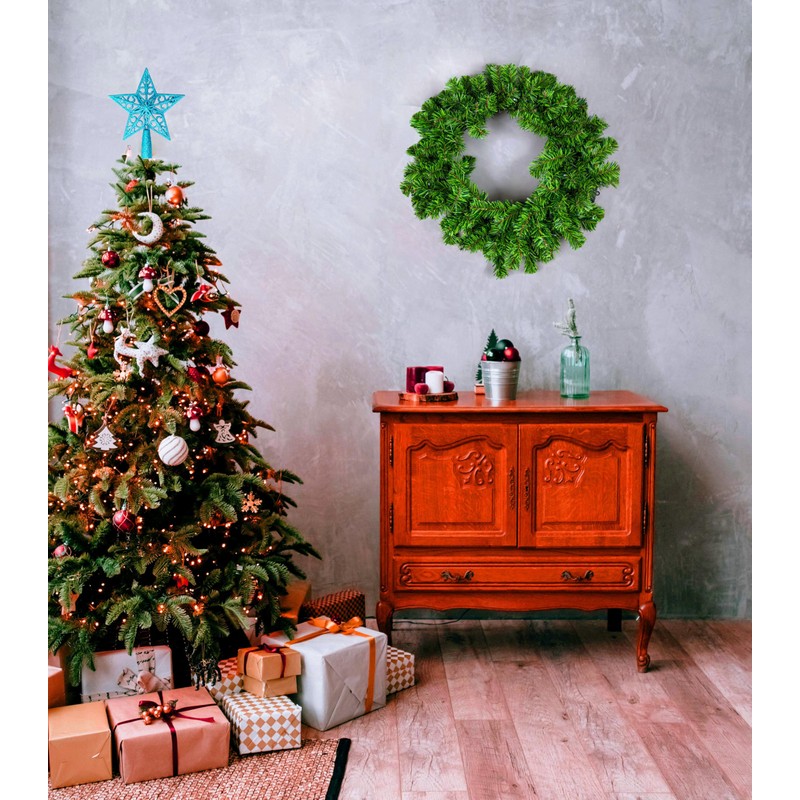 Puntale per albero di Natale a forma di stella glitterata