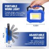 WORKPRO 2PC 2000LM Rechargeable LED Work Light Magnetic Work Light