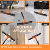 Rubber Floor Squeegee for Concrete Tile Floor, Large Water Squeegee