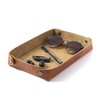 Premium Leather Valet Tray for Women and Man, Portable Entryway