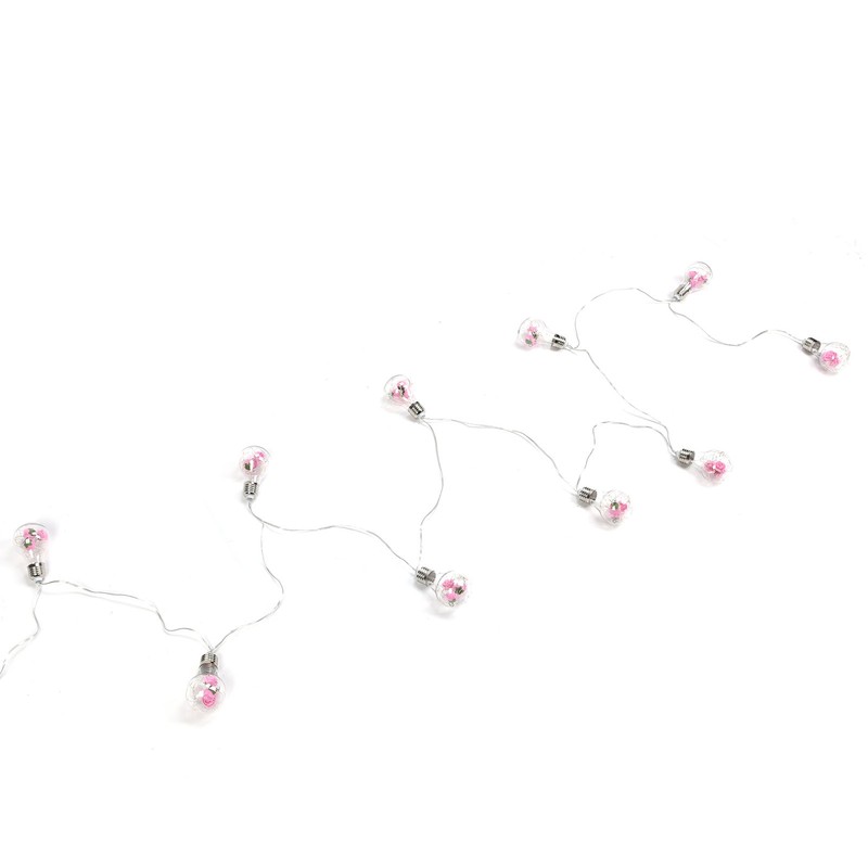 Light String 100LEDs Copper Wire Light String Artificial Rose E27