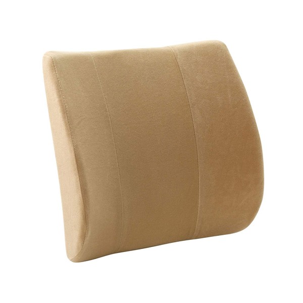 BODYLINE Back Hugger, European Use, For More Than 30 Years Of Use, Lumbar Support, Lumbar Support Cushion, Health Cushion, Backrest, Lower Back Pain (Beige)