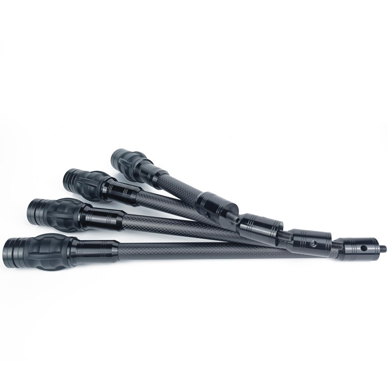 ZMATLIAO Carbon Archery Bow Stabilizer Single Side Adjustable V-Bar Mount