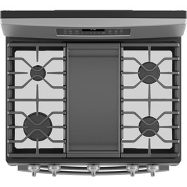 FireFly Home Stove Top Protector for General Electric GE Gas Range Stove Top, Custom Fit Ultra Thin Reusable Burner Splatter Spill Guard Protective Cover Liner in Silver - JGBS86SPSS