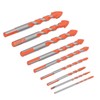 9Pcs Masonry Drill Bits Set Cemented Carbide Industrial Strength Carbide